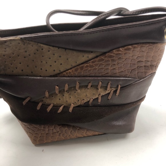 Portofino Collection Boho Multi hue Patchwork Bag - Picture 5 of 10